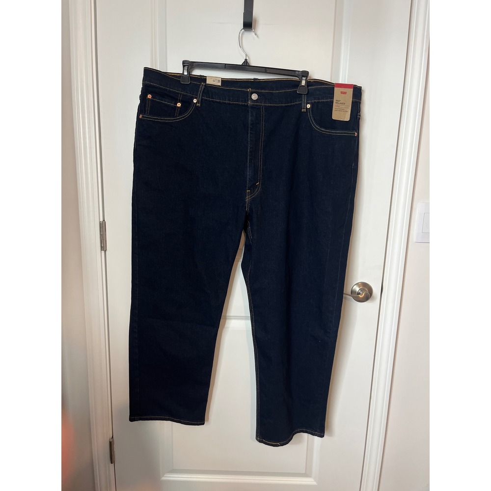 Levis 550 Relaxed Fit Jeans Mens 48x30 Dark Indigo Blue Denim 00550-0011 NWT